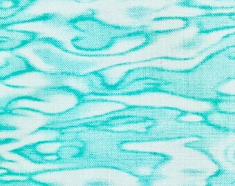 Timeless Treasures Watercolor Fabric, Turquoise ,Aqua, Blue, Water, Fabric, Timeless Treasures Bart Watercolor Fabric  BTY