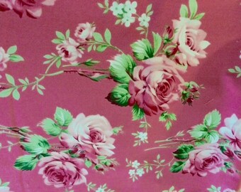 Barefoot Roses by Tanya Whelan for Free Spirit Fabric Pink Rose