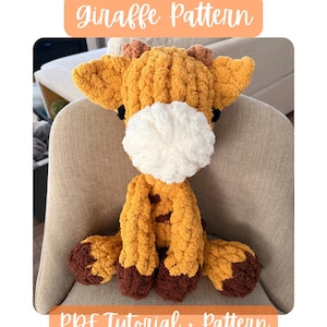 Tutoriel complet de tricot à la main girafe / Téléchargement numérique PDF (facile)