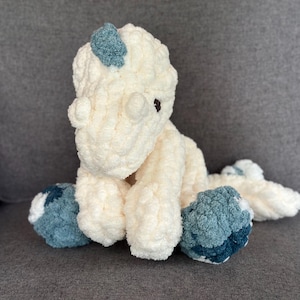 Handmade Chunky Knit Dinosaur Plushie All Colors