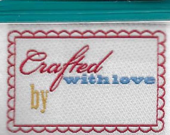 Puppy Bows ~ craft supplies Handmade Garment sweater care labels 9 pc Boye dry flat hand wash crafted with love (cs3)