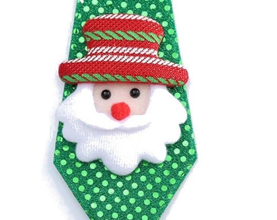 Puppy Dog Bows ~ Christmas Santa Claus or Rudolph necktie collar necklace tie costume for pets (fb150)