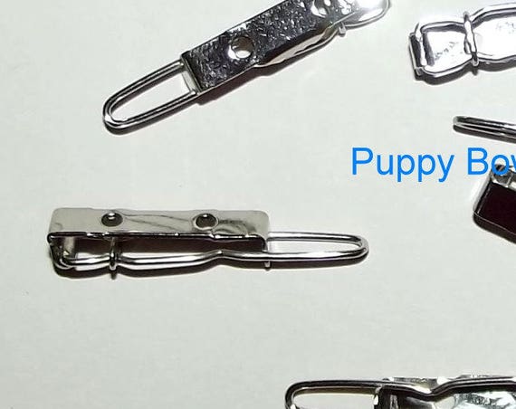Puppy Bows ~ SUPER TINY craft items dog bow making supplies 20mm hair DIY barrette clip