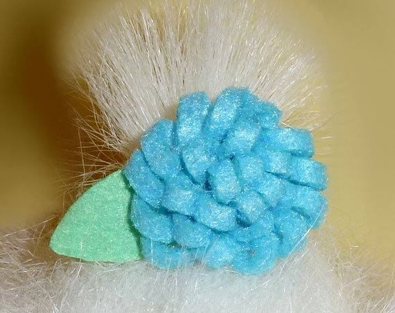 Puppy Dog Bows ~ SALE! multi loopy petal ROSE 5 colors pet hair bow barrettes or bands (fb93)