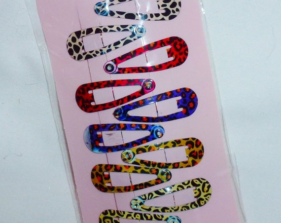 Puppy Bows ~FREE SHIPPING! Animal print leopard spots boy male pet hair snap clips bow snaps