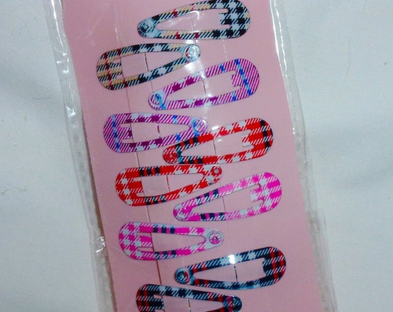 Puppy Bows ~FREE SHIPPING! Pawberry brown red pink plaid pet hair snap clips burrific bow snaps
