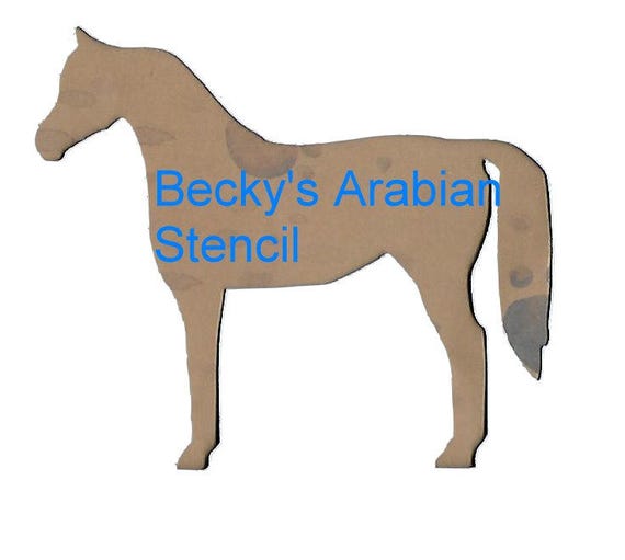 Puppy Bows ~ horse choose Arabian, Tennessee Walker, Friesian, Morgan, Clydesdale, Hackney plastic craft stencil