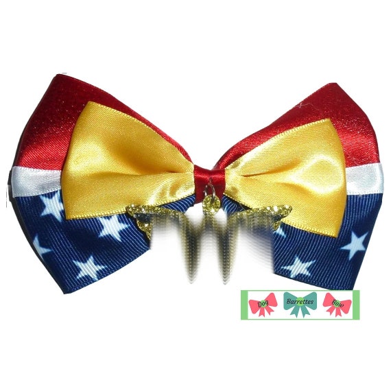 Puppy Bows ~ Wonderful woman bow tie dog collar slide accessory   (DC31)