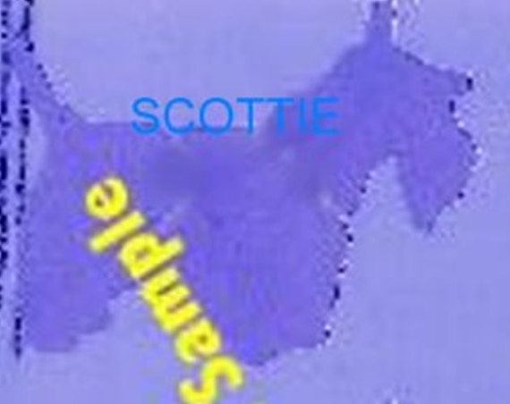 Puppy Bows ~ Scottish Terrier dog breed plastic craft stencil