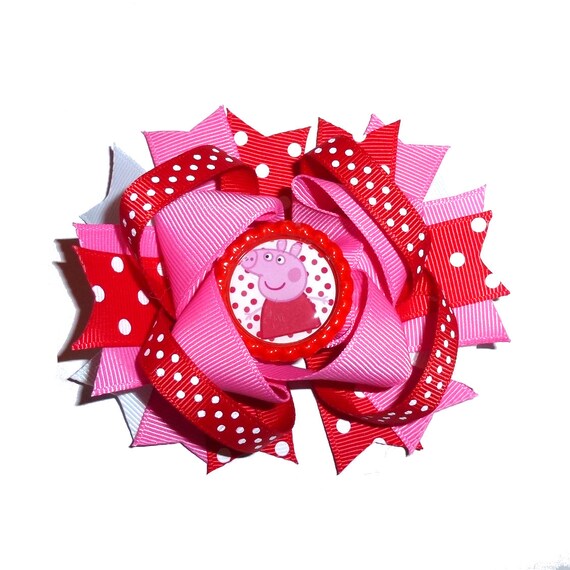 Puppy Bows Dog Collar Slide Bow Large Dog Hair Bows Pig Pink Etsy UK