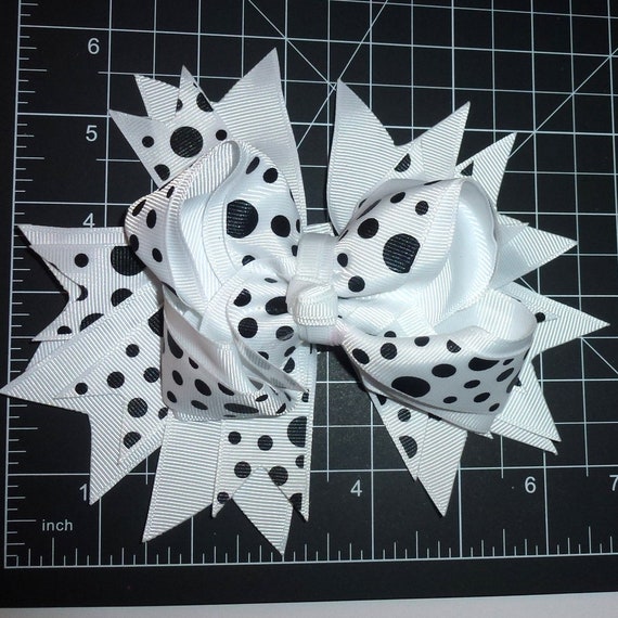 Puppy Bows Dog Collar Slide Bow Large Dog Hair Bows White Etsy