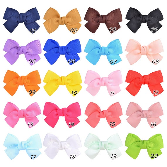 Puppy Bows ~ 1 for 3.50 2 for 5.50  single loop angel hair bowknot bow bands or barrette  (fb439)