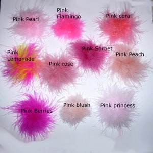 Puppy Bows Feather boa dog bows marabou MANY colors available pet hair barrette clip image 8