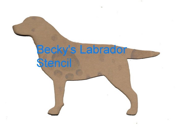 Puppy Bows ~ Labrador Retriever dog breed plastic craft stencil