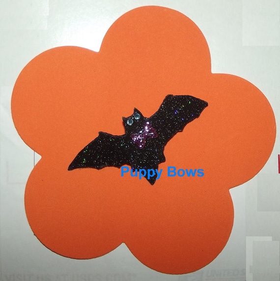 Cute little halloween bat pet hair bow