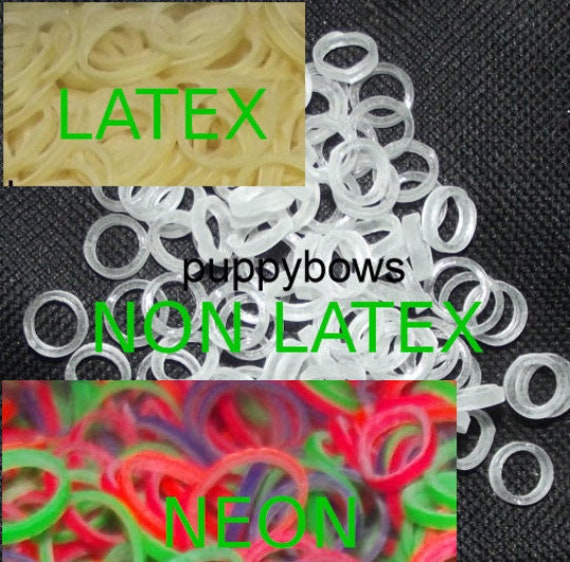 Puppy Bows ~ Latex Dog Grooming Bands 10000 PACK ~elastic gum rubber dog bows bow TOPKNOT band ~USA seller