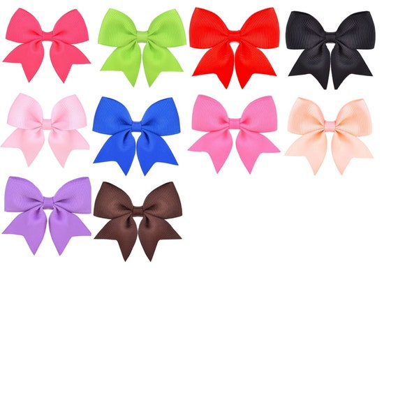 Puppy Bows ~ 1 for 3.50 2 for 5.50  classic hair bowknot bow bands or barrette  (fb378)