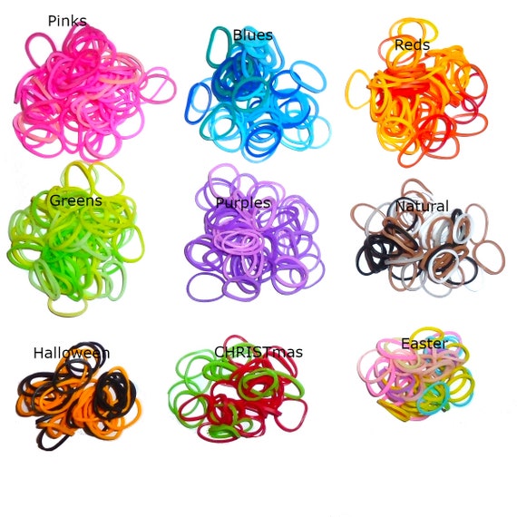 Various Mixed Colorful Rubber Bands Girls Pet Dog DIY Hair Bows