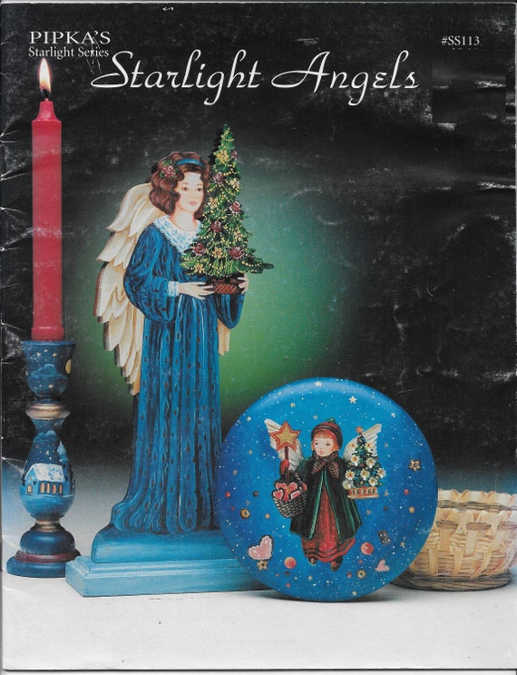 Puppy Bows ~ craft supplies booklet Pipka's Starlight Series SS113 Angels painting tole
