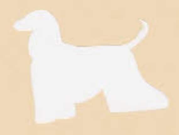 Puppy Bows ~ Afghan Hound dog breed plastic craft stencil