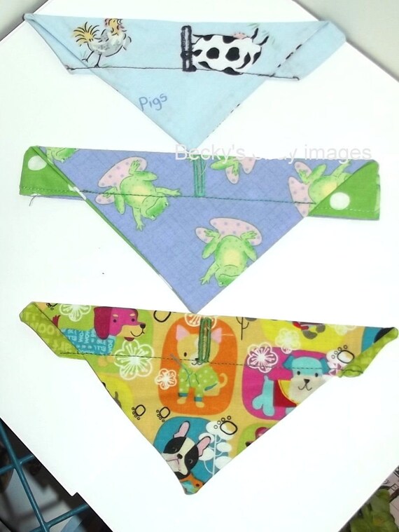 CLEARANCE SALE 50% OFFPuppy Bows~3 over the collar dog pet bandana frogs puppies extra small ~US Seller