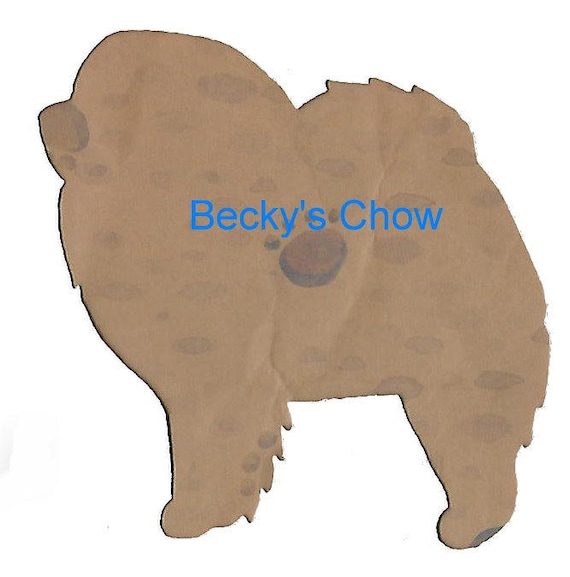 Puppy Bows ~ Chow Chow dog breed plastic craft stencil