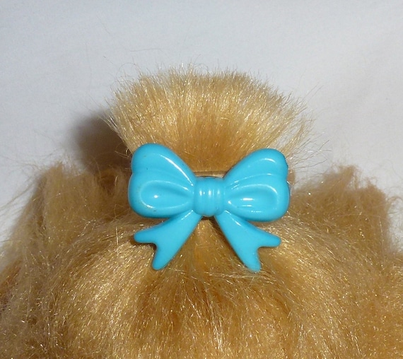 Puppy Bows ~Set of 6 dog hair barrette bowknot bow shape tiny dogs MULTICOLORS ~USA seller