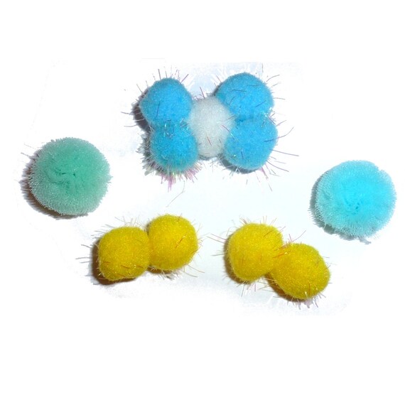 Set of 5 tiny balls for boys dog bow pet hair bows (FB392A)
