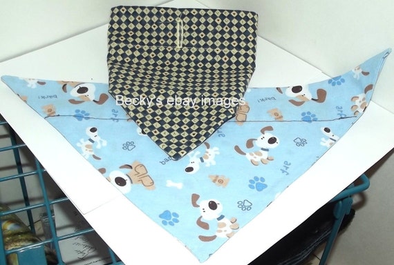 CLEARANCE SALE 50% OFFPuppy Bows~2 over the collar dog pet bandana blue large love ~US Seller