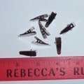 Puppy Bows ~ craft items dog bow making supplies 25mm curved pressure tip metal alligator clips