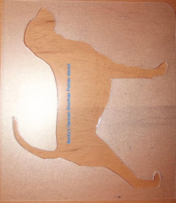 Puppy Bows ~ German Shorthair Pointer dog breed plastic craft stencil