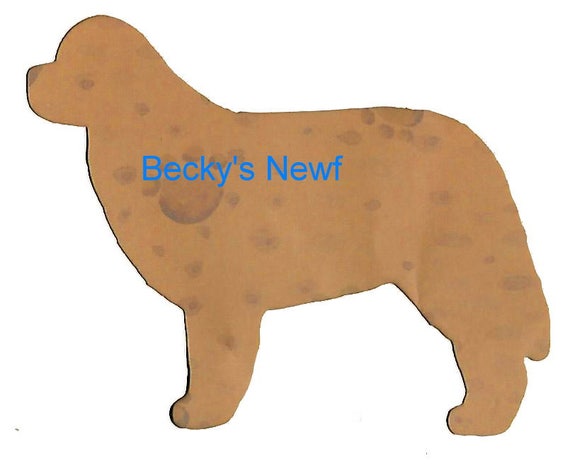 Puppy Bows ~ Newfoundland dog breed plastic craft stencil
