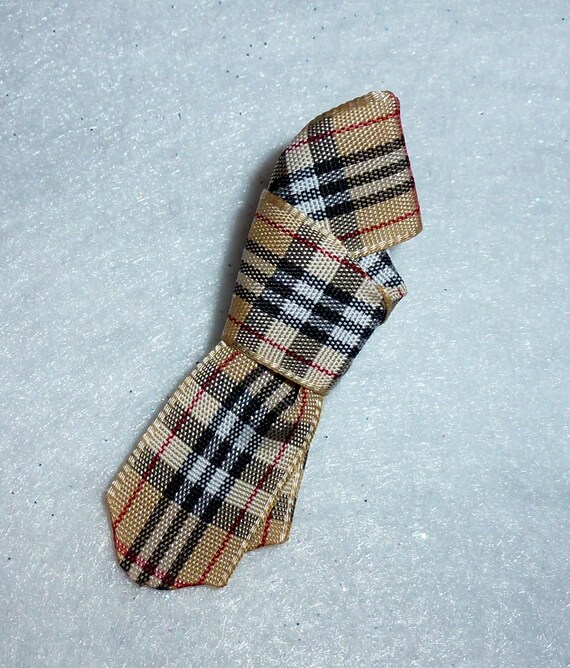 Puppy Dog Bows ~ The PAWBERRY neck tie shape pet hair bow bands (fb104)