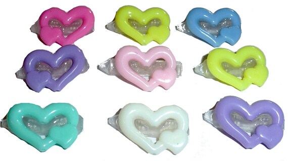 Puppy Bows dog grooming bows barrette clip hearts 35 pieces (fb209a)