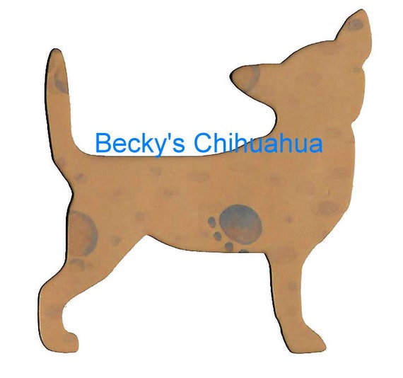 Puppy Bows ~ Chihuahua dog breed plastic craft stencil