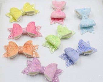 Dog Bows ~ Lace and  glitter bowknot , barrette bow glitter hair clips for pets ~USA seller (fb37)