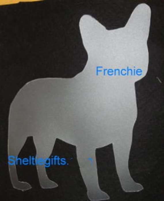Puppy Bows ~ French Bulldog FRENCHIE dog breed plastic craft stencil