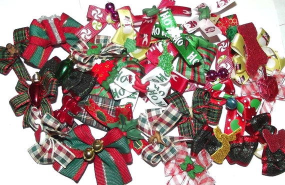 Puppy Bows ~everyday groomers Christmas dog grooming bow