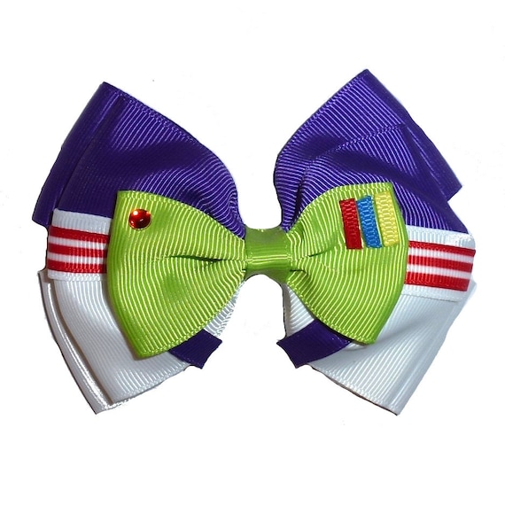 Puppy Bows ~ Buzz lightyear  story bow tie dog collar slide accessory   (DC31)