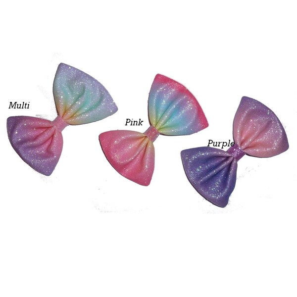 Purple Hair Bow Etsy