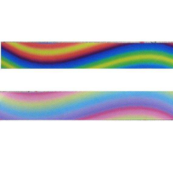 Puppy Bows ~ ribbon craft supplies 7/8" grosgrain rainbow pastel or primary colors - by the yard US seller