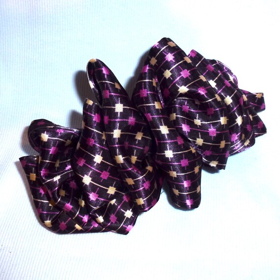 Becky Bows ~ Over sized hair bows for women Beautiful big adult bow for ladies purple pink ivory squares