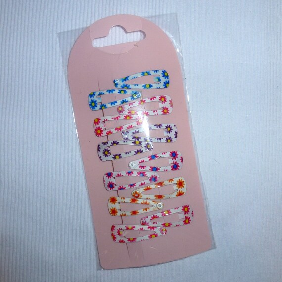 Puppy Bows ~FREE SHIPPING! Flower tiny 1" sets pet hair snap clips bow snaps