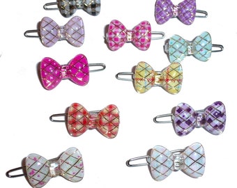 Chien arcs ~ Bowknot Wee super petit arc moins de 1" barrette de cheveux pour animaux de compagnie (TB1)