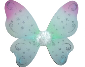 Butterfly mint green rose  wings costume  halloween for medium to large dogs over 40lbs