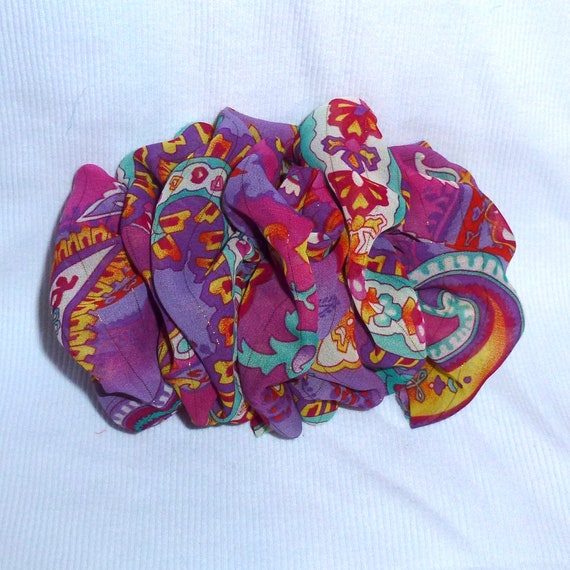 Becky Bows ~ Barrette ribbon Hand crafted over sized BIG hair bow Women or Girls pink purple