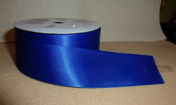 Puppy Bows ~ craft supplies royal blue single face ribbon 1 5/16" x 8 yards (CS2)