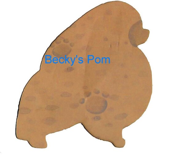 Puppy Bows ~ Pomeranian dog breed plastic craft stencil