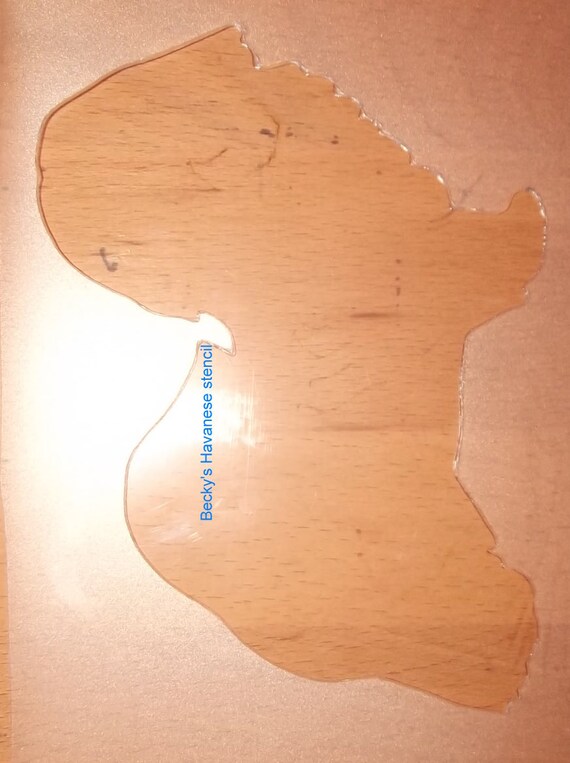 Puppy Bows ~ Havanese dog breed plastic craft stencil