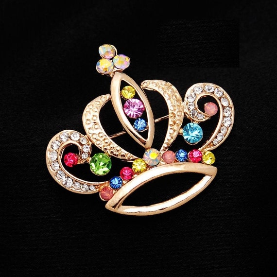 Puppy Bows ~ Rhinestone rainbow multicolor TIARA CROWN styles #38-42 for dog bow barrette ~ USA seller